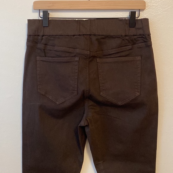 Land’s End brown high rise curvy pull on legging size 8 - Picture 4 of 7
